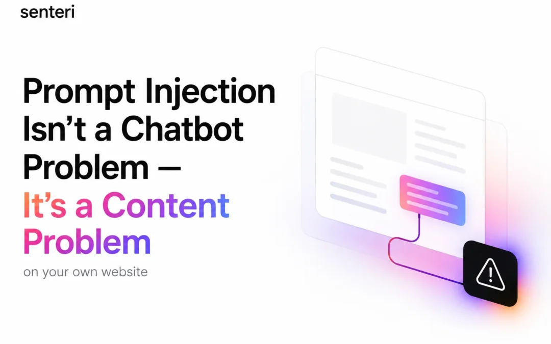 Prompt Injection Isn’t a Chatbot Problem — It’s a Content Problem on Your Own Website