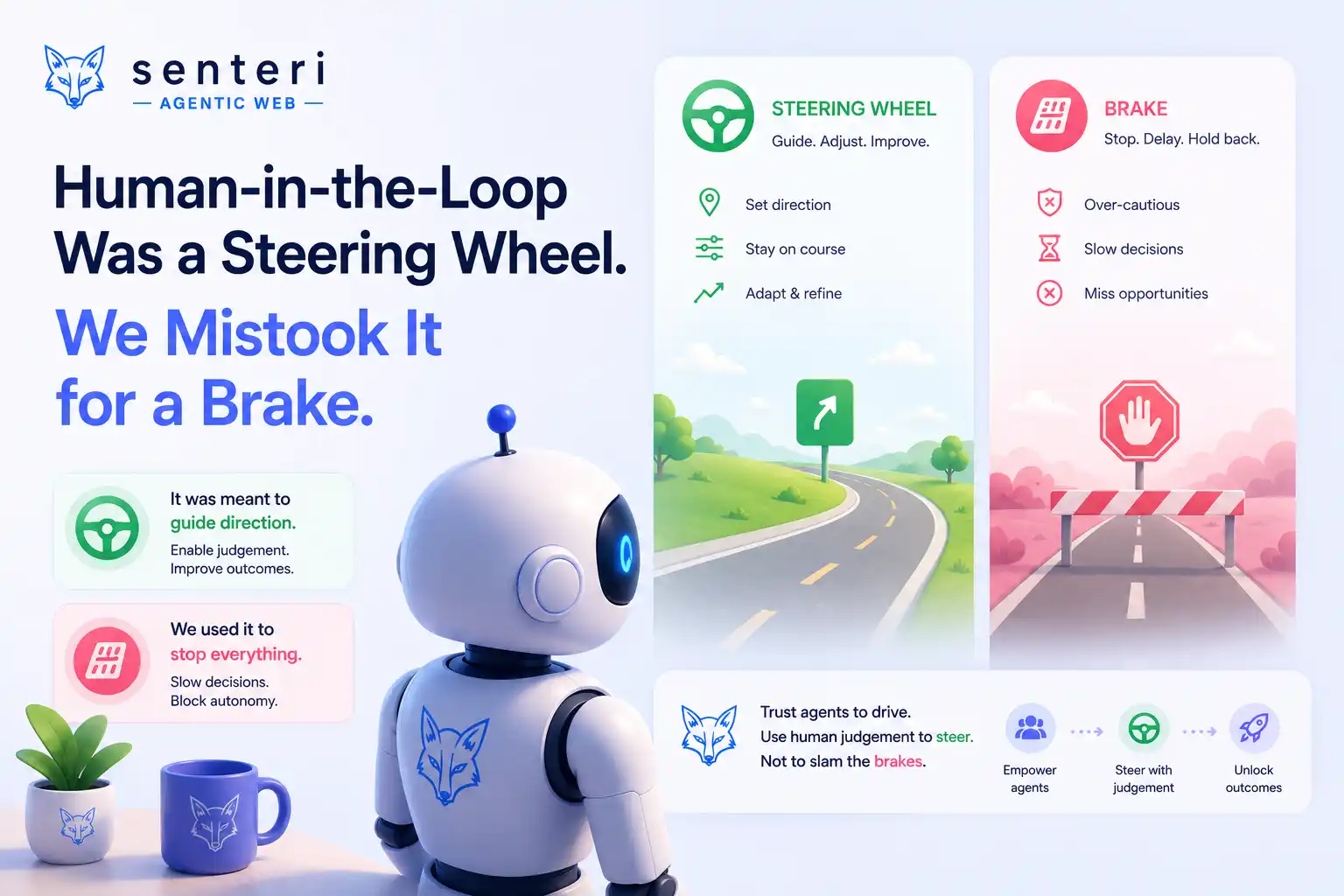 Human-in-the-Loop Was a Steering Wheel. We Mistook It for a Brake.