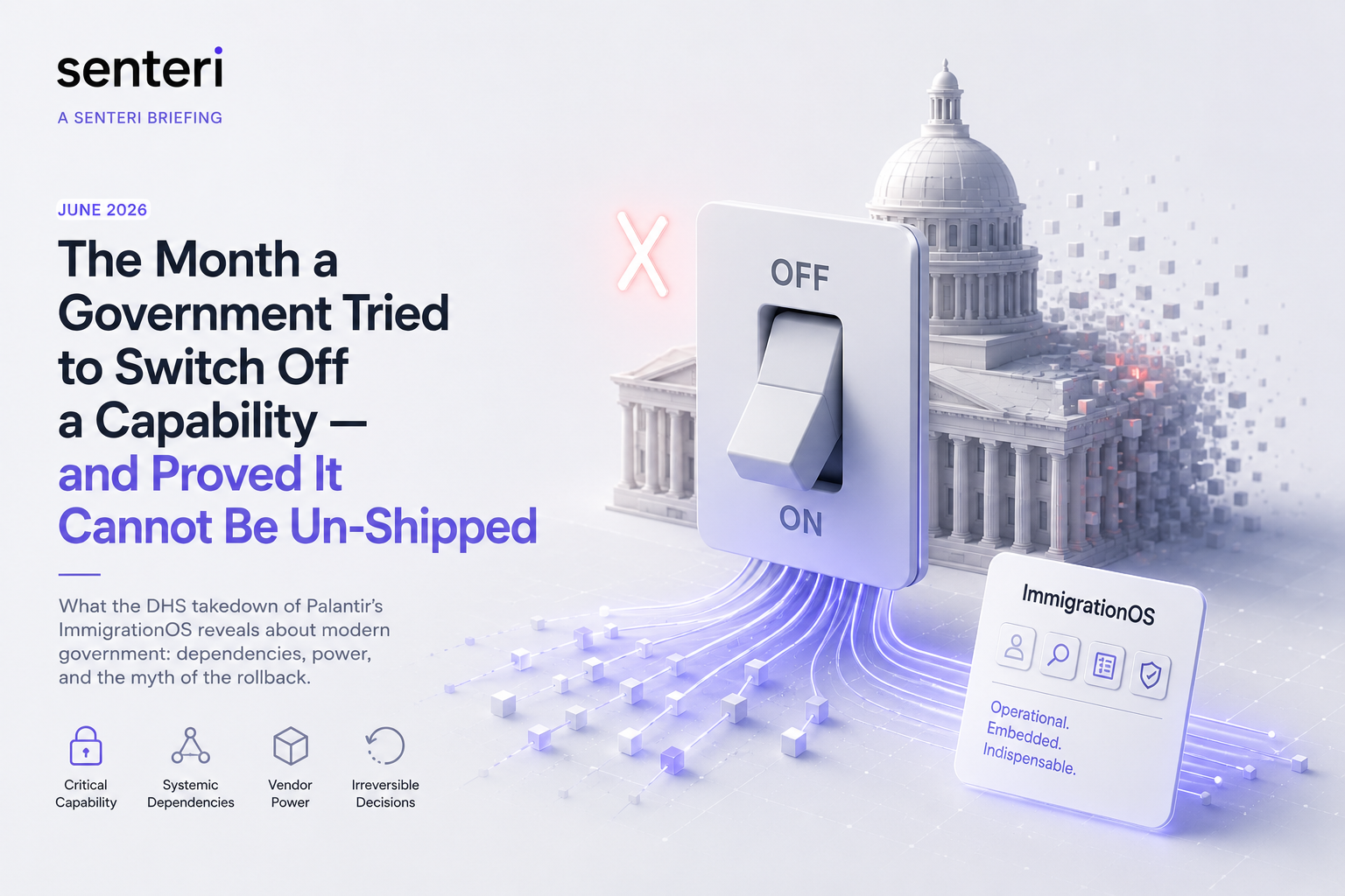 June 2026: The Month a Government Tried to Switch Off a Capability — and Proved It Cannot Be Un-Shipped