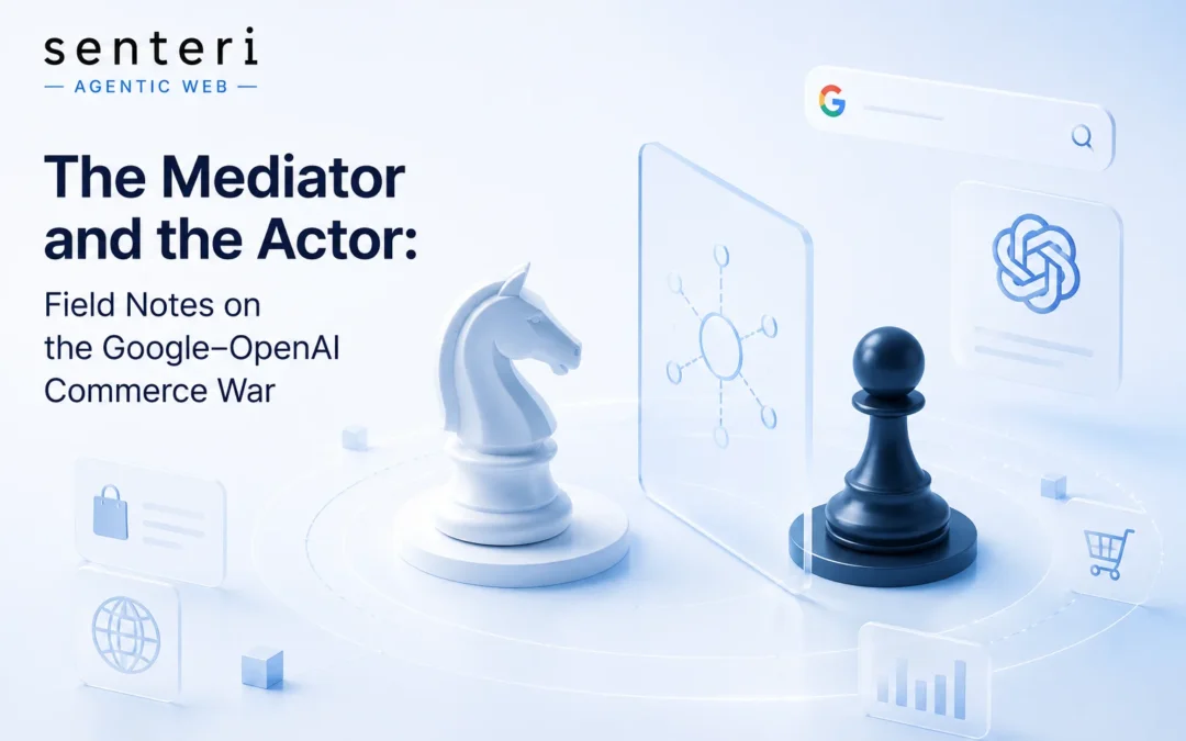 The Mediator and the Actor: Field Notes on the Google–OpenAI Commerce War