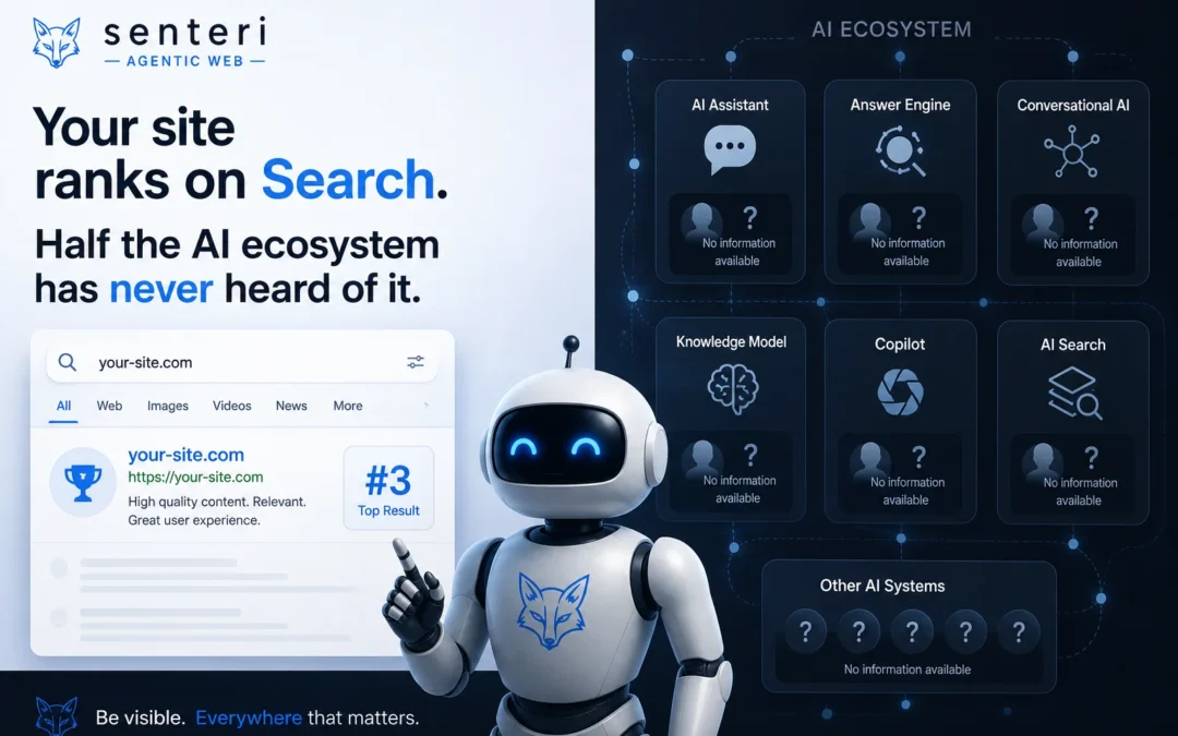 Your site ranks on Google. A growing part of the AI ecosystem has never heard of it.