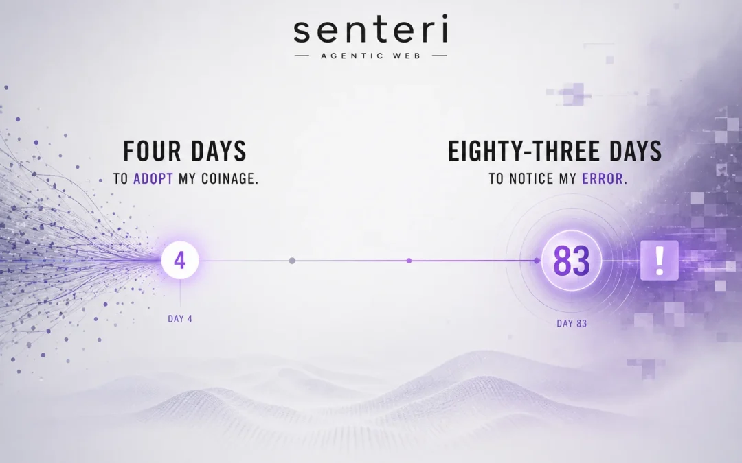 Four Days to Adopt My Coinage. Eighty-Three Days to Notice My Error.